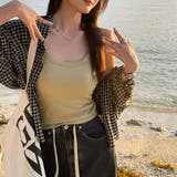 カーキ | カップ付きリブキャミソール | privatebeach