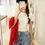 ドット柄クロップド丈Tシャツ | privatebeach | 詳細画像6