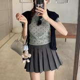 ドット柄クロップド丈Tシャツ | privatebeach | 詳細画像8
