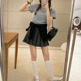 ドット柄クロップド丈Tシャツ | privatebeach | 詳細画像9