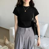 ベーシックコットンストレッチTシャツ | privatebeach | 詳細画像8