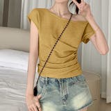 サイドシャーリングワッシャー半袖トップス | privatebeach | 詳細画像12