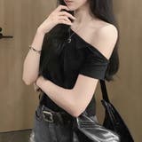 サイドシャーリングワッシャー半袖トップス | privatebeach | 詳細画像6