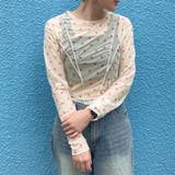 レッド | リボン柄シアーロンT | privatebeach