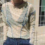 ブルー | リボン柄シアーロンT | privatebeach