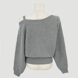 アシンメトリーオフショルダーニットトップス | privatebeach | 詳細画像22