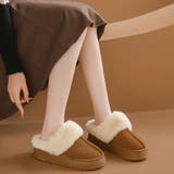 厚底フェイクムートン裏ボアスリッポンサンダル | privatebeach | 詳細画像1