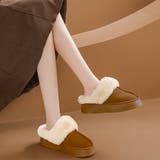 厚底フェイクムートン裏ボアスリッポンサンダル | privatebeach | 詳細画像2