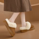 厚底フェイクムートン裏ボアスリッポンサンダル | privatebeach | 詳細画像3