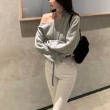 リボンレースアップオフショルダーニットトップス | privatebeach | 詳細画像10