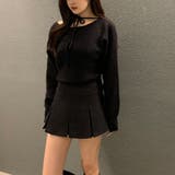 リボンレースアップオフショルダーニットトップス | privatebeach | 詳細画像14