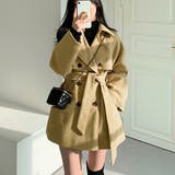 フェイクウールショート丈トレンチコート | privatebeach | 詳細画像2 