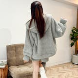 2点セットルームウェア BIGシルエットボアパーカー＆ショートパンツ | privatebeach | 詳細画像12 