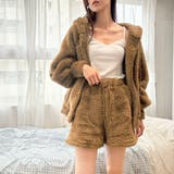 2点セットルームウェア BIGシルエットボアパーカー＆ショートパンツ | privatebeach | 詳細画像24 