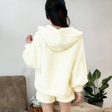 2点セットルームウェア BIGシルエットボアパーカー＆ショートパンツ | privatebeach | 詳細画像5 