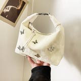 オフホワイト | スタッズ付き2WAYハンドバッグ | privatebeach