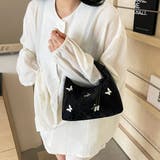 ブラック | スタッズ付き2WAYハンドバッグ | privatebeach