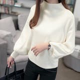 ホワイト | ボリュームスリーブニットトップス | privatebeach