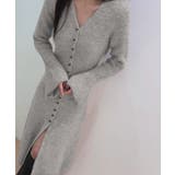 Vネックニットロングワンピース | privatebeach | 詳細画像1 