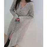 Vネックニットロングワンピース | privatebeach | 詳細画像3 