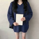 ワイドスリーブVネックルーズニットトップス | privatebeach | 詳細画像23 
