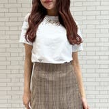 モチーフレース使いクルーネックTシャツ | privatebeach | 詳細画像26