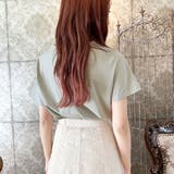 刺繍レース使いVネックTシャツ | privatebeach | 詳細画像21