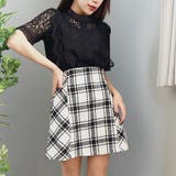 バイヤスチェック柄ミニスカート | privatebeach | 詳細画像1 