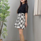 バイヤスチェック柄ミニスカート | privatebeach | 詳細画像3 