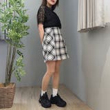 バイヤスチェック柄ミニスカート | privatebeach | 詳細画像5 