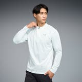 メンズ ゴルフ シャドウキャット ジップ モックネック 長袖 シャツ | PUMA | 詳細画像1