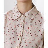 ドット&花柄 裾シャーリング 長袖 ブラウス | Pumpkin Port | 詳細画像21