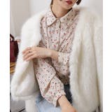 ドット&花柄 裾シャーリング 長袖 ブラウス | Pumpkin Port | 詳細画像25