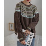 カラフルカラー ノルディック柄 ニット | Pumpkin  Port | 詳細画像10 