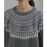 カラフルカラー ノルディック柄 ニット | Pumpkin  Port | 詳細画像17 