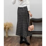 大人めツィードチェック マーメイドロングスカート | Pumpkin Port | 詳細画像14