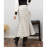 大人めツィードチェック マーメイドロングスカート | Pumpkin Port | 詳細画像3