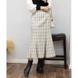 大人めツィードチェック マーメイドロングスカート | Pumpkin Port | 詳細画像4