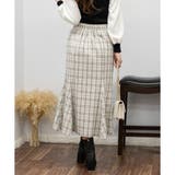 大人めツィードチェック マーメイドロングスカート | Pumpkin Port | 詳細画像8