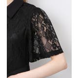 レース地 リボンベルト付 半袖 ワンピース | Pumpkin  Port | 詳細画像33 