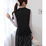 2点セット ロングベスト+バイアス柄チェック キャミワンピース | Pumpkin Port | 詳細画像14