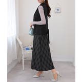 2点セット ロングベスト+バイアス柄チェック キャミワンピース | Pumpkin Port | 詳細画像16