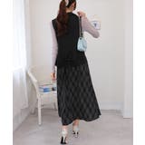 2点セット ロングベスト+バイアス柄チェック キャミワンピース | Pumpkin Port | 詳細画像17