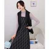 2点セット ロングベスト+バイアス柄チェック キャミワンピース | Pumpkin Port | 詳細画像19