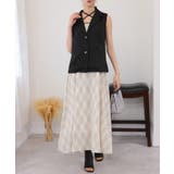 2点セット ロングベスト+バイアス柄チェック キャミワンピース | Pumpkin Port | 詳細画像2