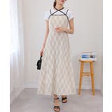 2点セット ロングベスト+バイアス柄チェック キャミワンピース | Pumpkin Port | 詳細画像7