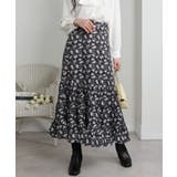 小花柄 ティアードロングスカート | Pumpkin  Port | 詳細画像12 