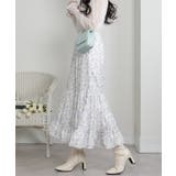 小花柄 ティアードロングスカート | Pumpkin  Port | 詳細画像8 