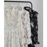 フリルデザイン リボン付き ティアード切替ロングワンピース | Pumpkin  Port | 詳細画像17 