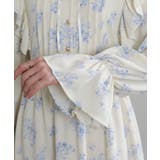 フリルデザイン リボン付き ティアード切替ロングワンピース | Pumpkin  Port | 詳細画像19 